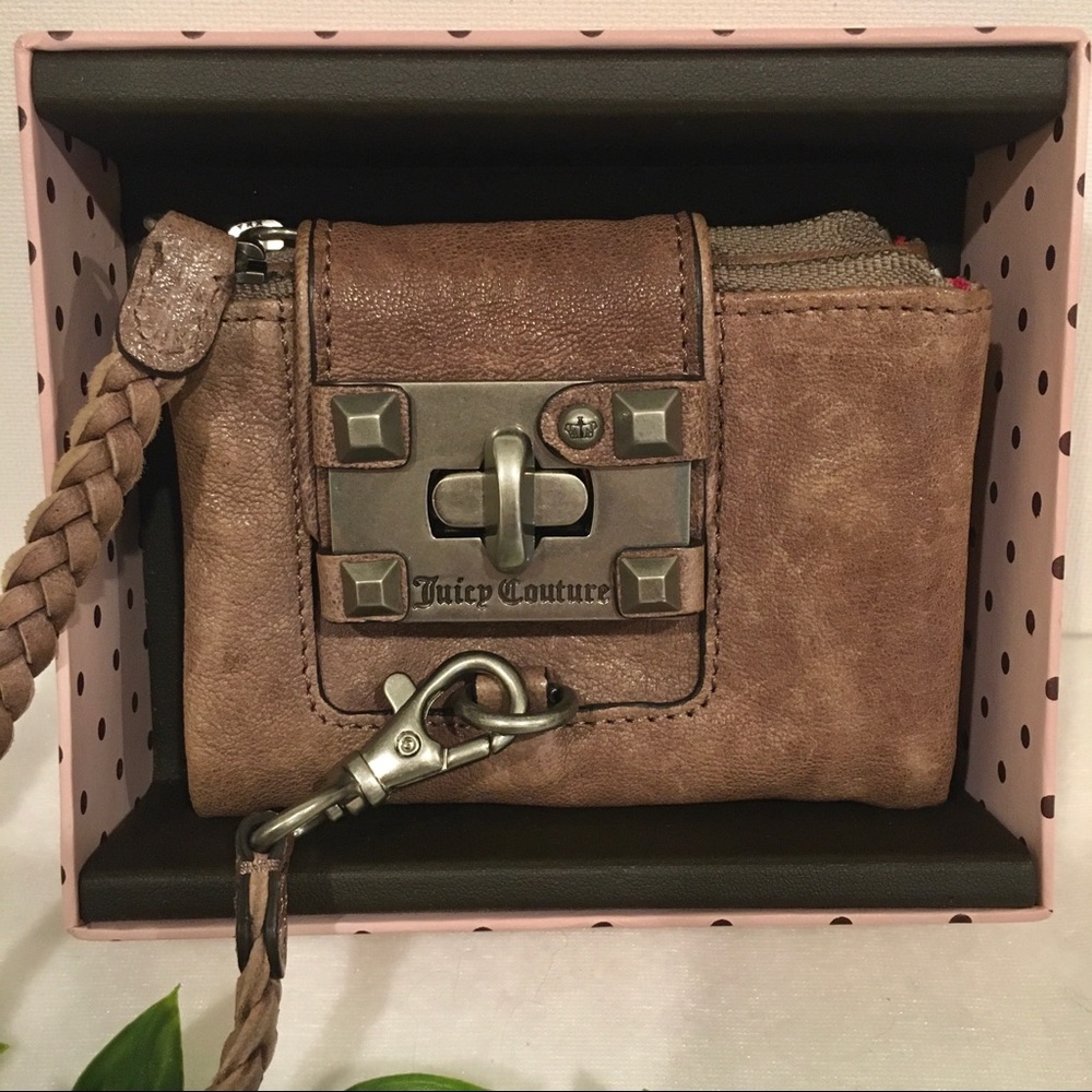 Rare Juicy Couture Leather Taque Wallet in Box